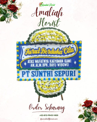 Papan Bunga Duka di Semarang Utara